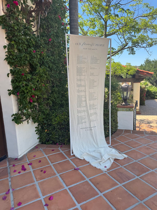 The Sienna - Fabric Seating Chart