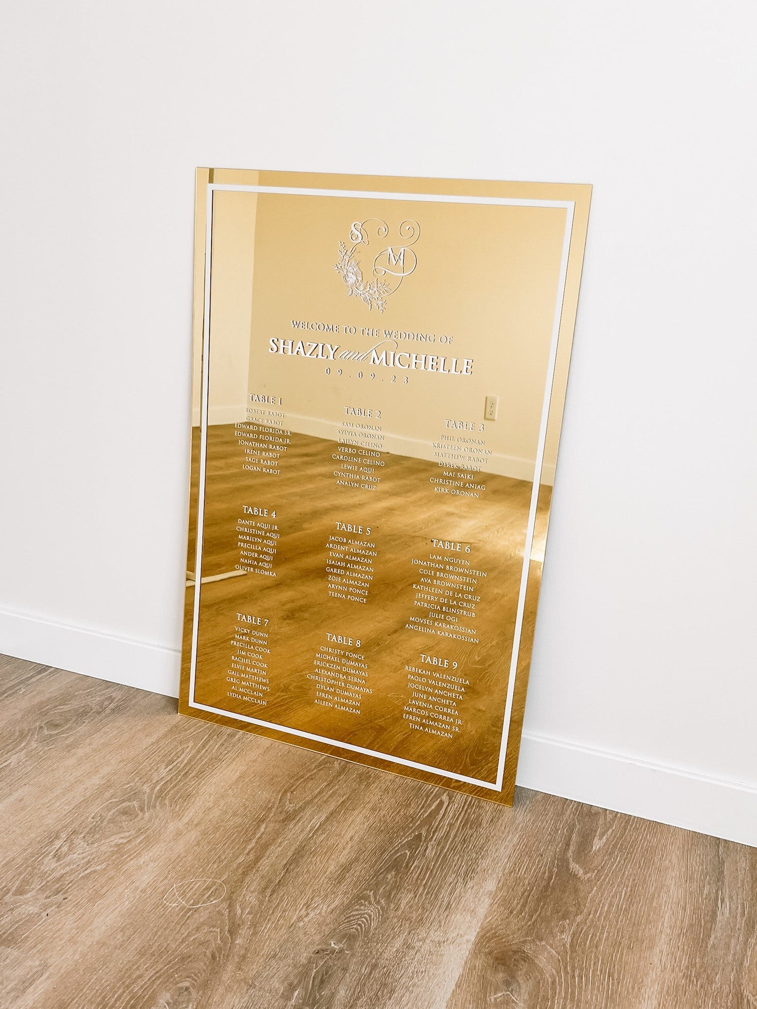 Small Seating Charts