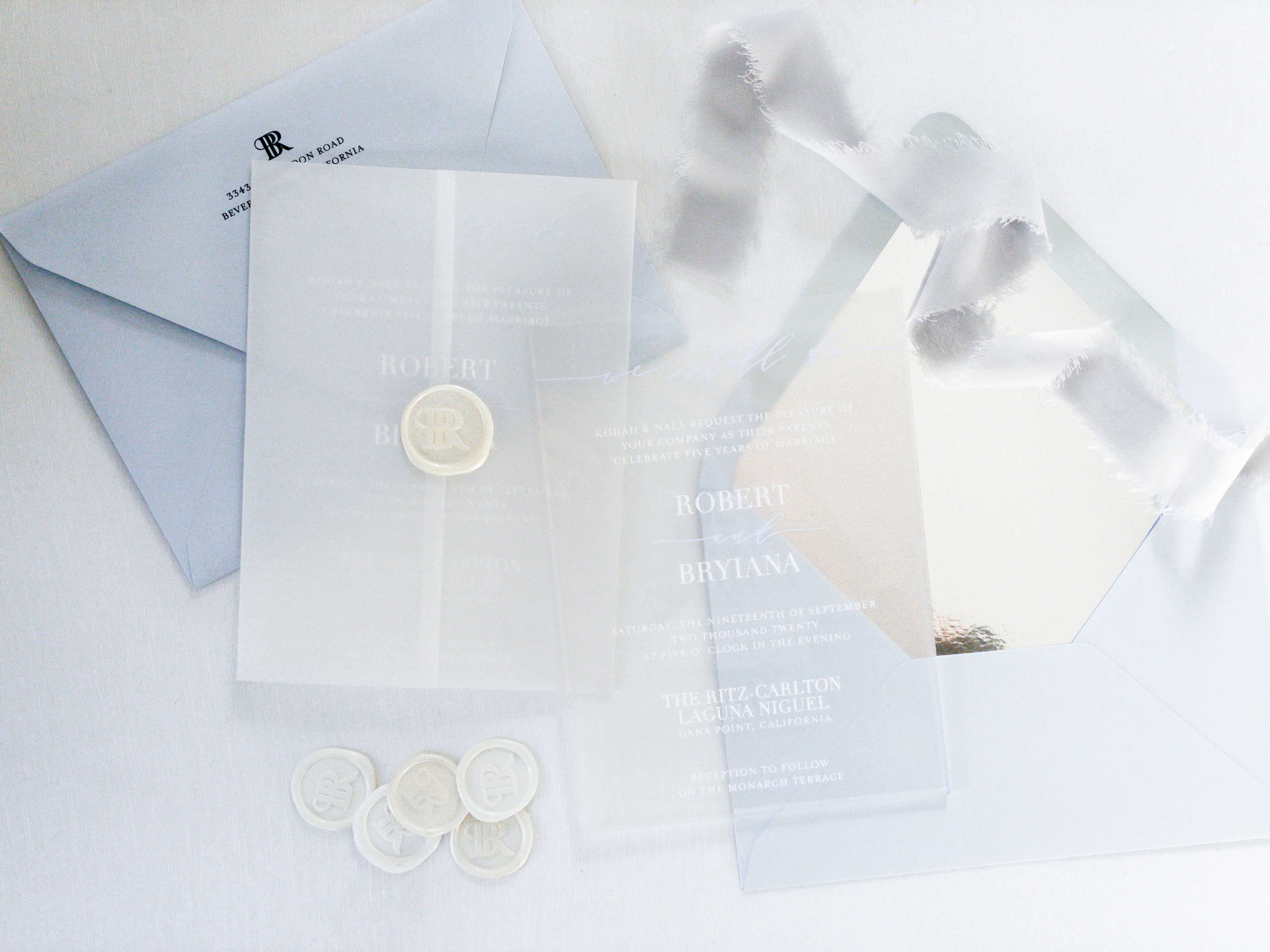 We Still Do Vow Renewal Invitations | Semi-Custom Acrylic Invitations