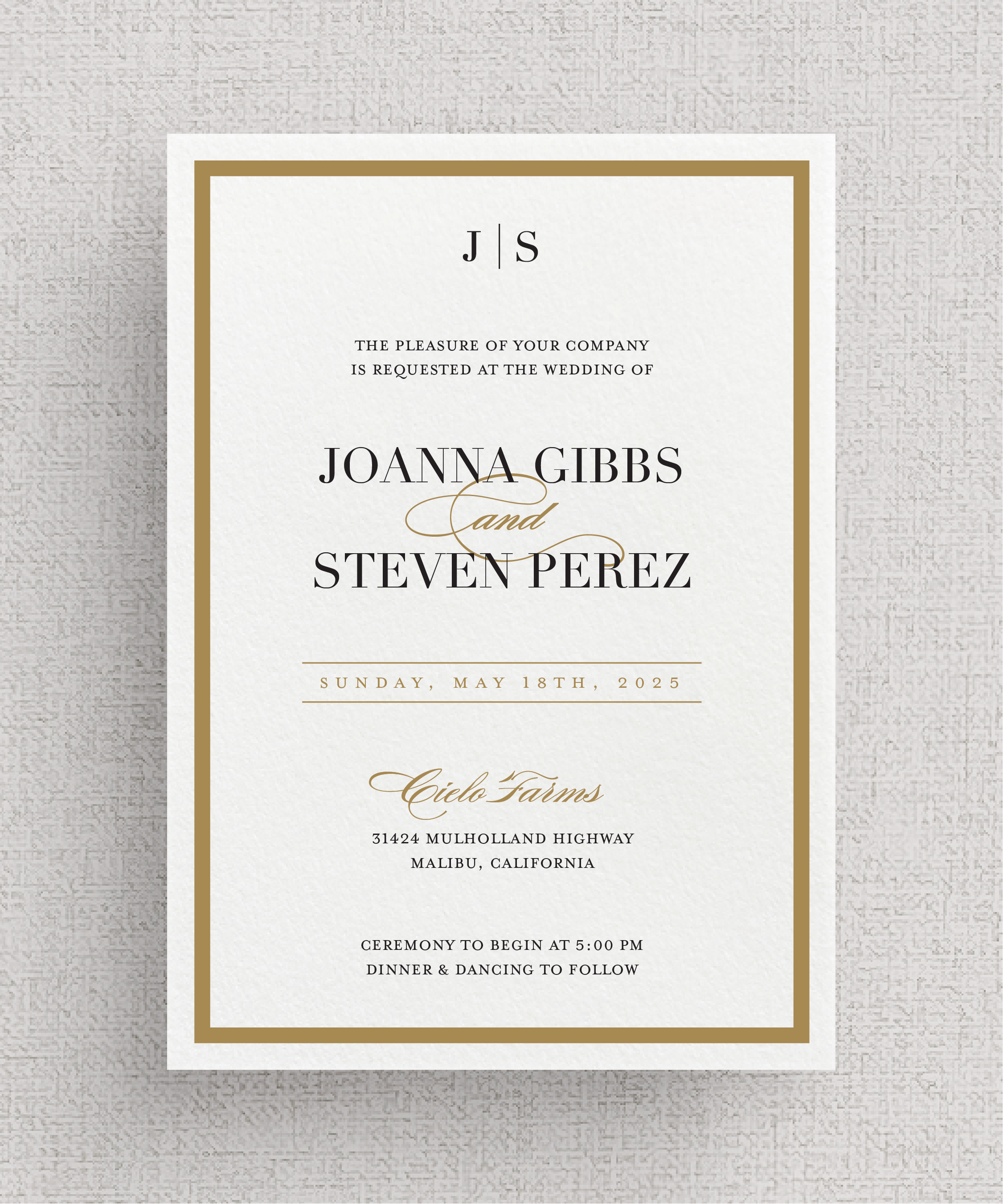 Frame'd - No. 1 | Card Stock Wedding Invitations | Personalized Design