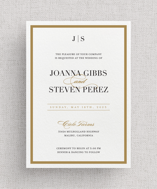 Frame'd - No. 1 | Card Stock Wedding Invitations | Personalized Design