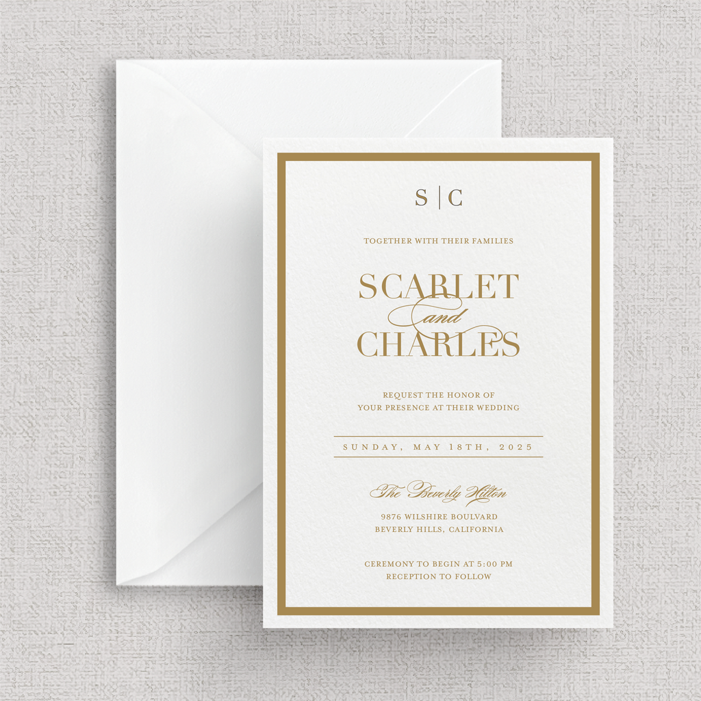 Frame'd - No. 1 | Card Stock Wedding Invitations | Personalized Design