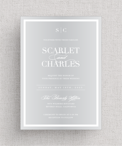 Frame'd - No. 1 | Acrylic Mirror Wedding Invitation