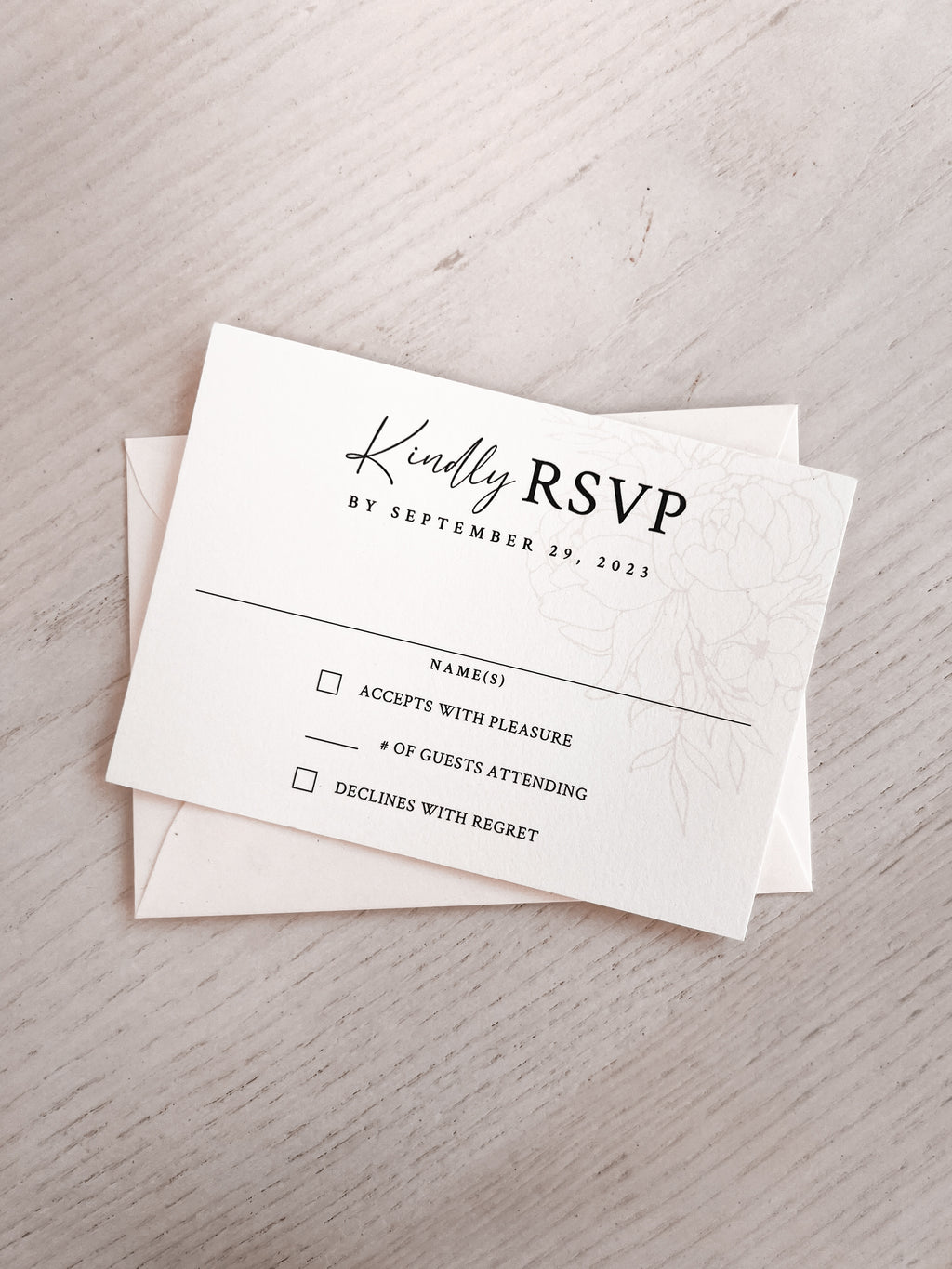 Modern Script Invitation Suite | Card Stock Wedding Invitations | Personalized Design