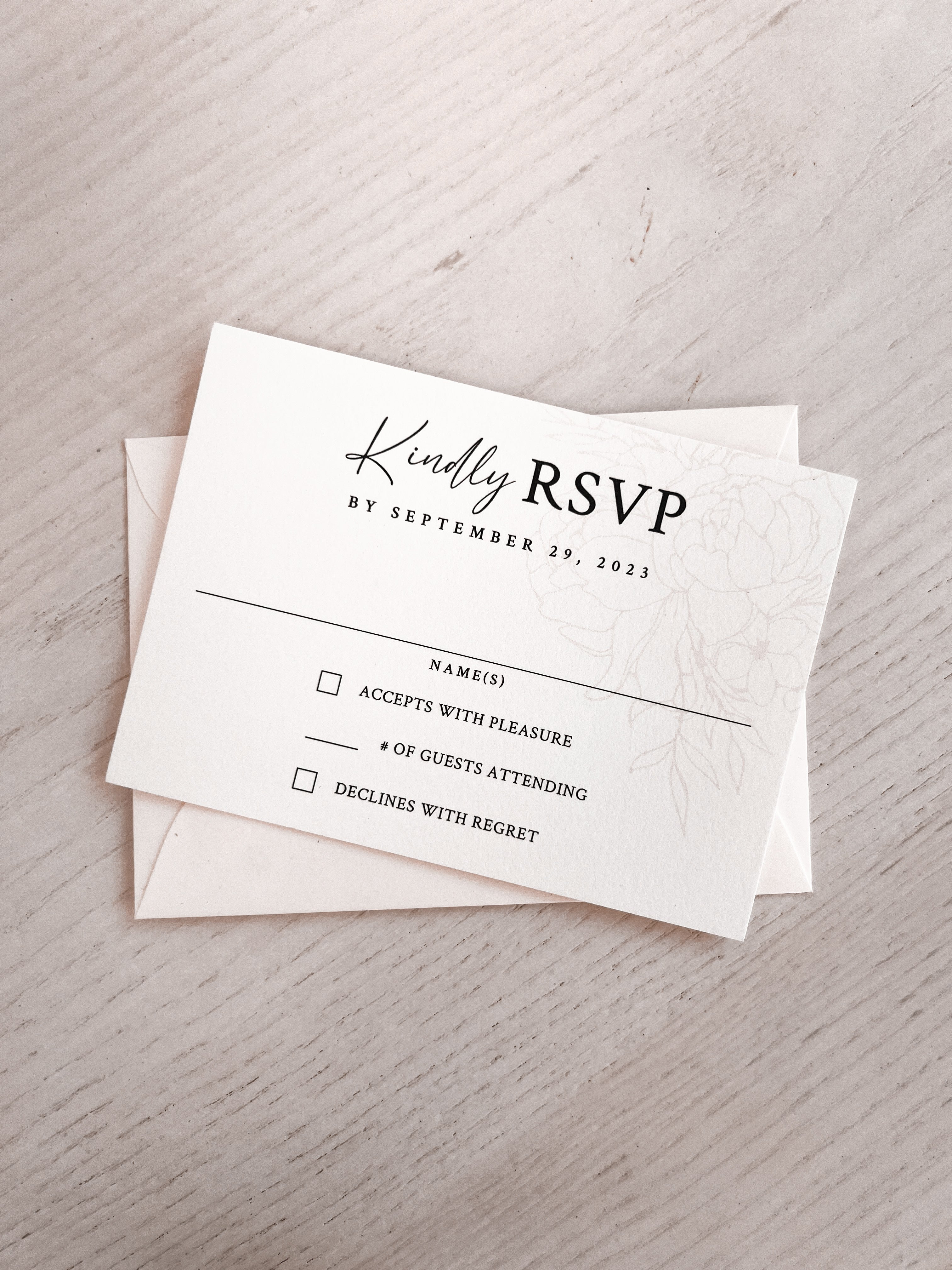 Modern Script Invitation Suite | Card Stock Wedding Invitations | Personalized Design