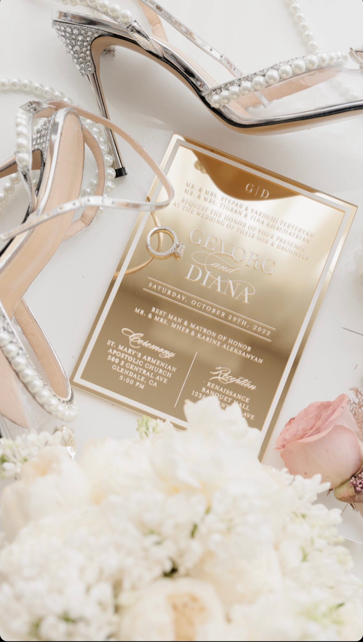 Frame'd - No. 1 | Acrylic Mirror Wedding Invitation