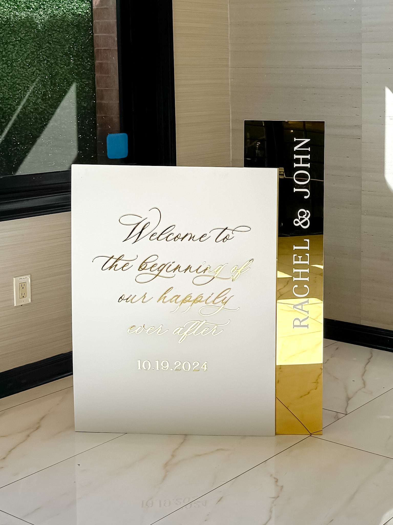 Welcome Sign | Customizable, Modern Wedding Sign