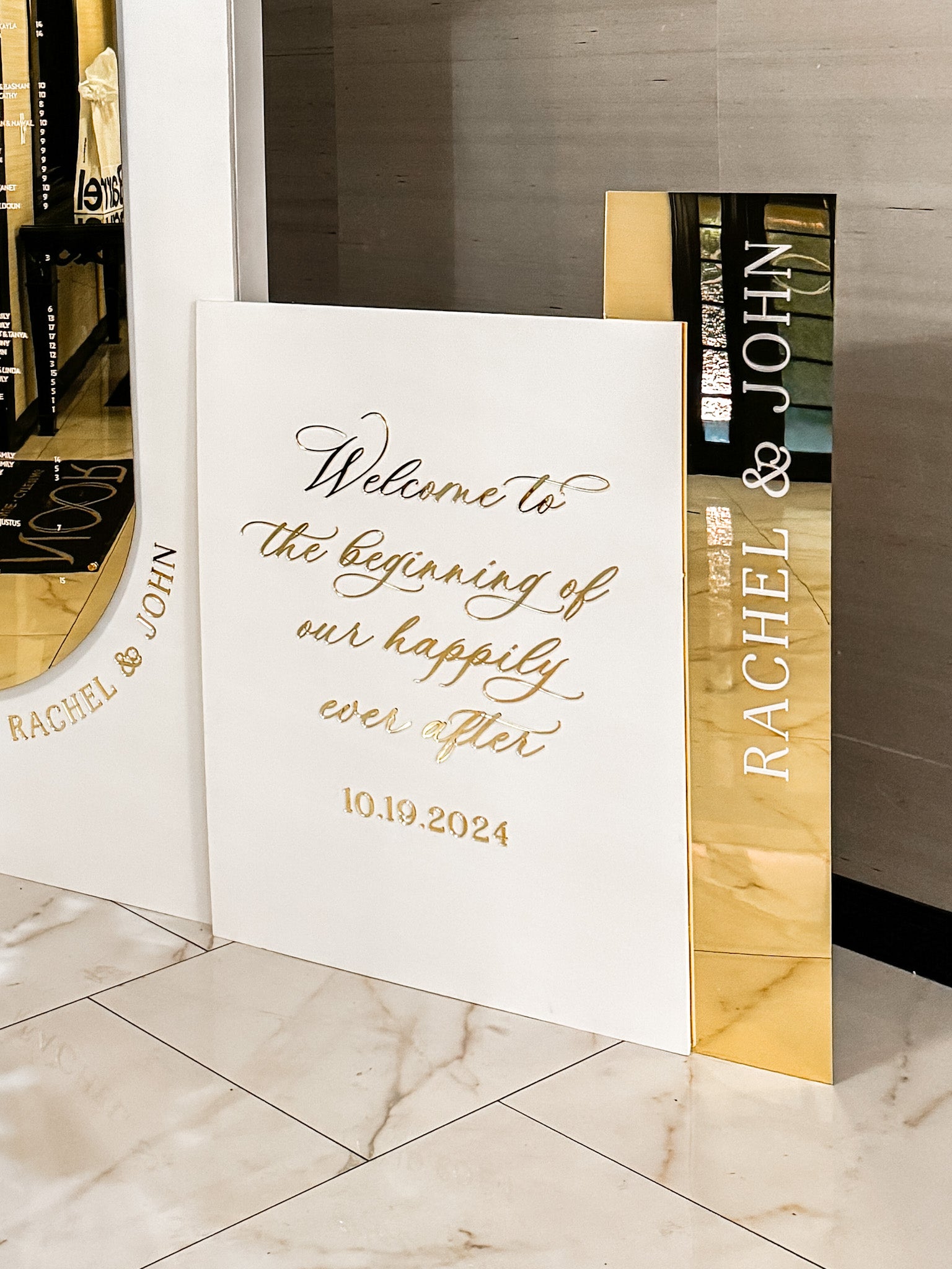 Welcome Sign | Customizable, Modern Wedding Sign