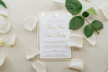 Frame'd Collection | White Acrylic Wedding Invitations