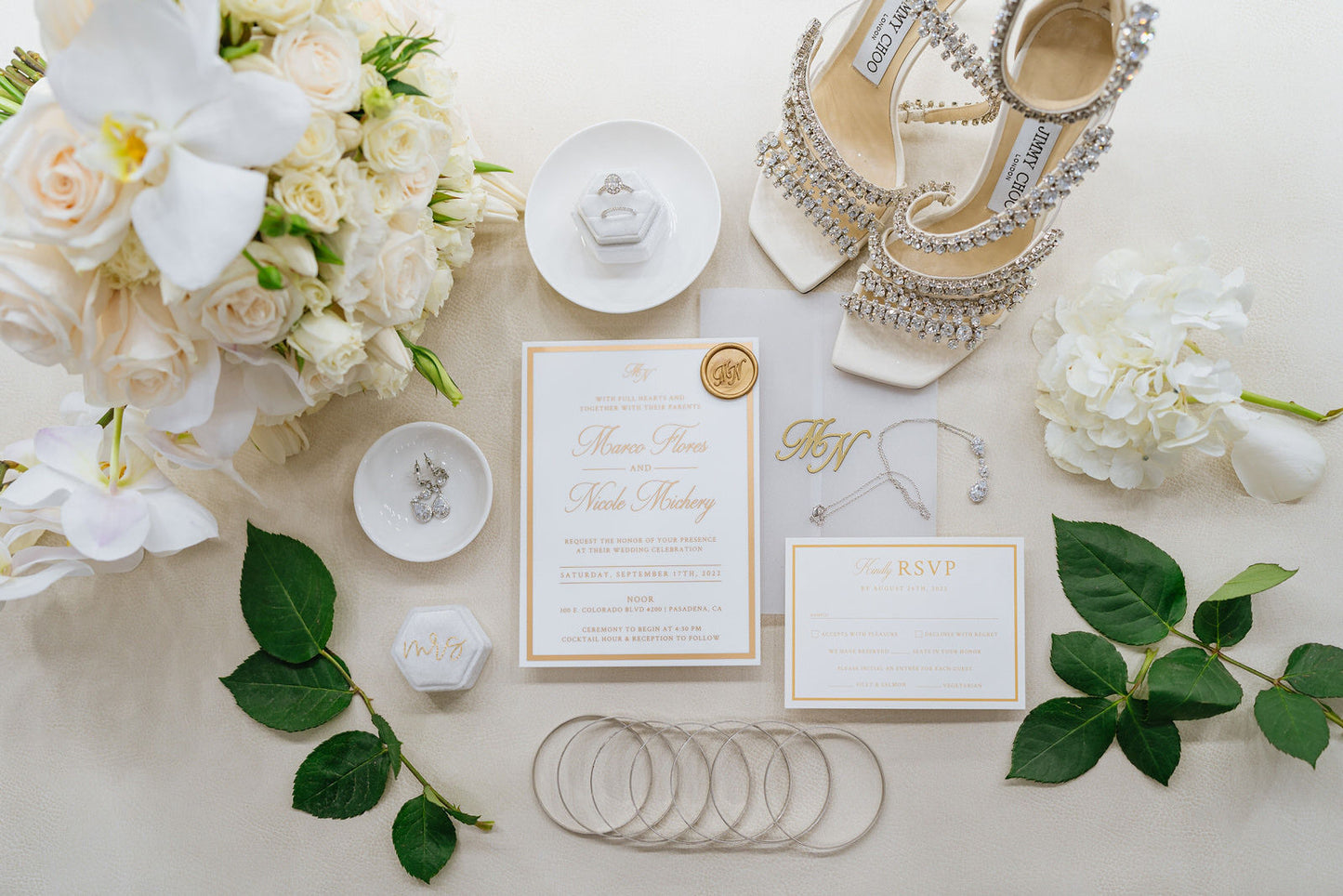 Frame'd Collection | White Acrylic Wedding Invitations