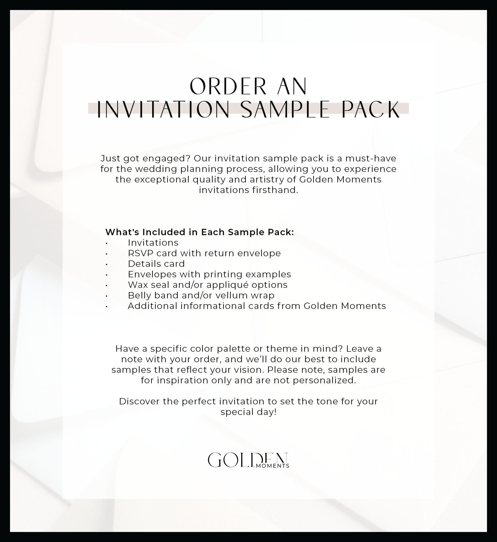 Invitation Sample Pack