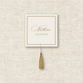 Square Place Cards with Tassels | For Weddings & Events