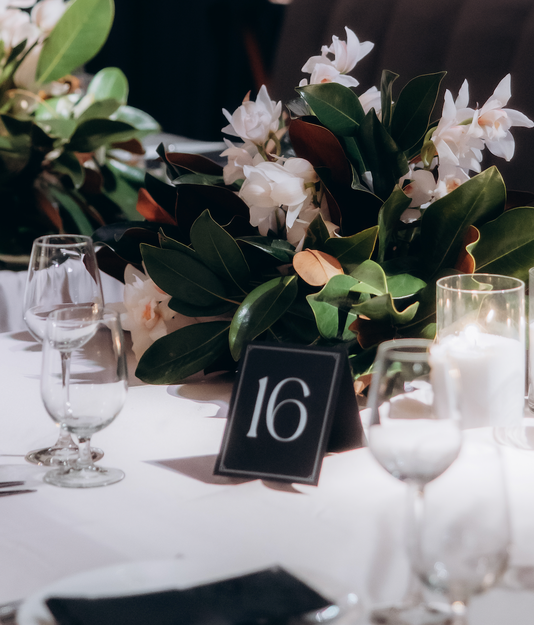 Tented Table Numbers - Style No. 3 | Card Stock with Printed Digits