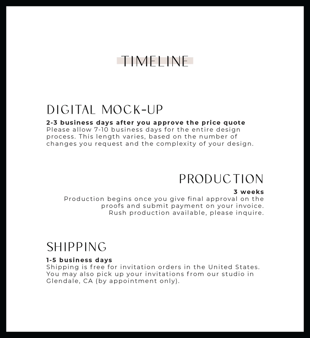 Invitation Sample Pack