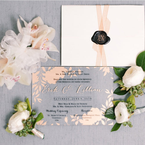 Boho Chic Collection | Semi-Custom Acrylic Invitations