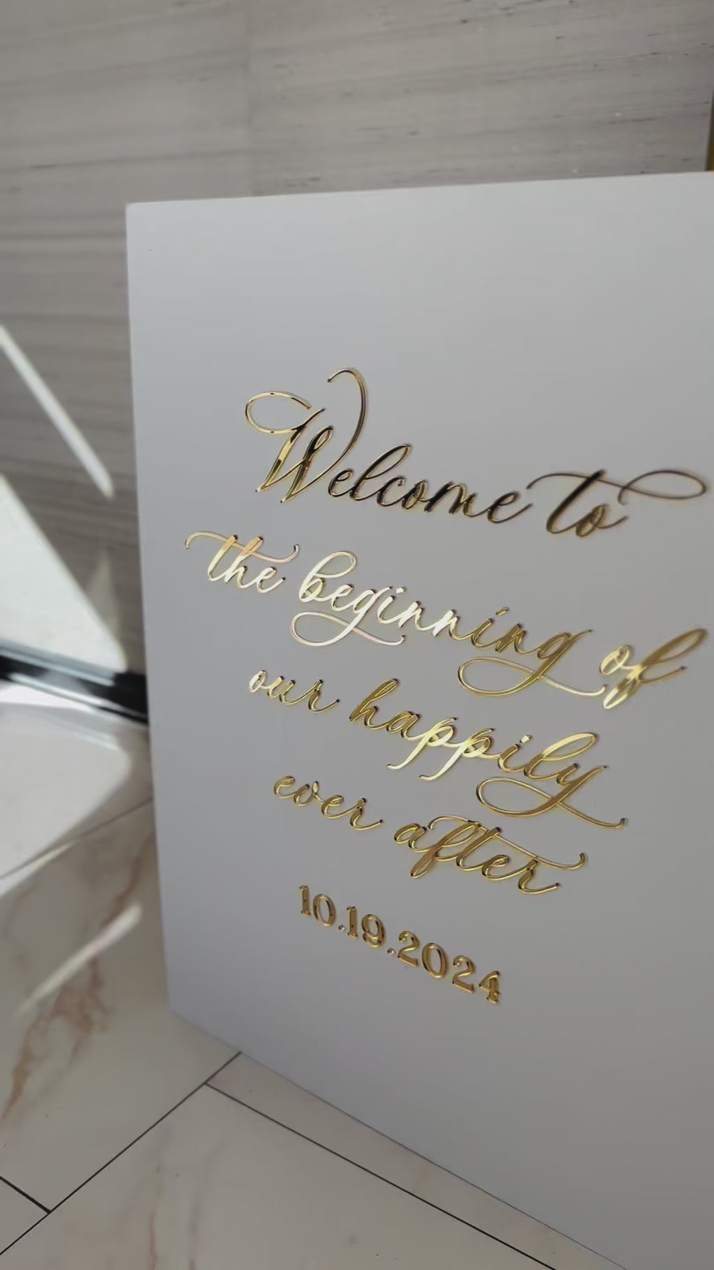 Welcome Sign | Customizable, Modern Wedding Sign