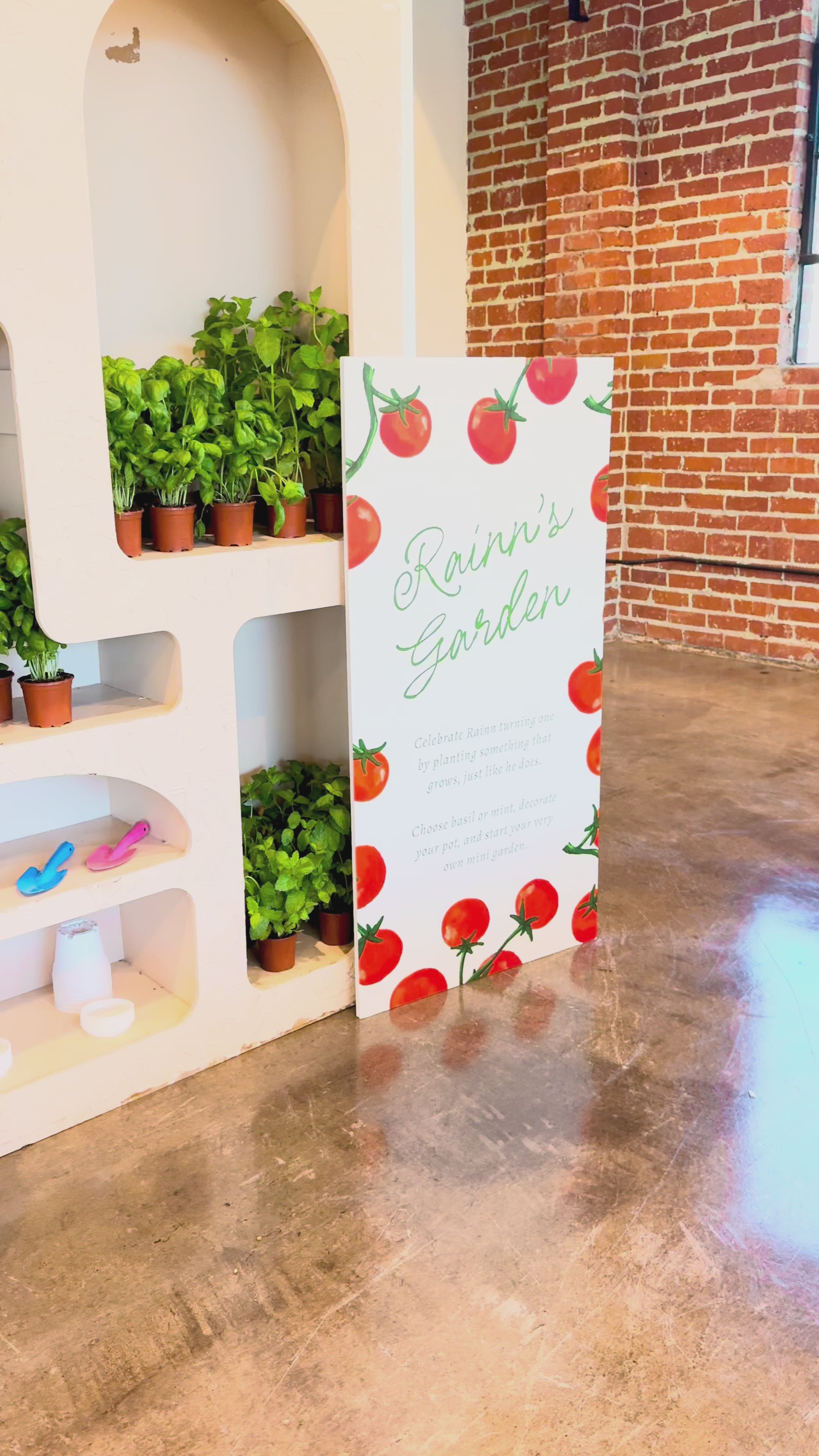 The Pomodoro – Garden Sign | Customizable Welcome/Event Signage